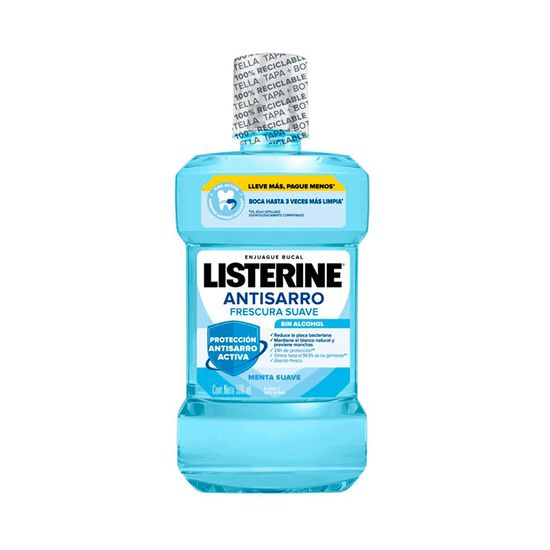 Listerine Antisarro Frescura Suave Sin Alcohol 500 ml