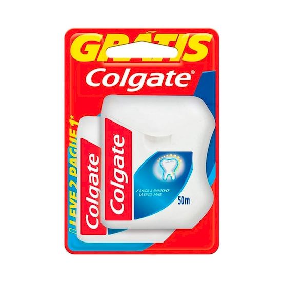 Colgate hilo dental 50m 2 unidades