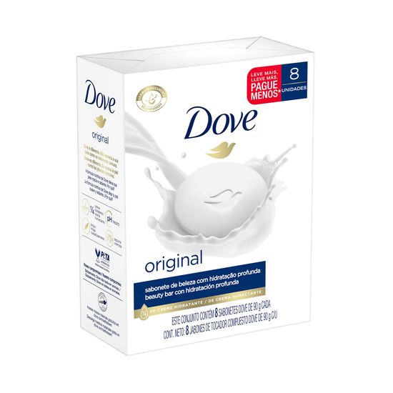 Jabón Original Dove 8 unidades