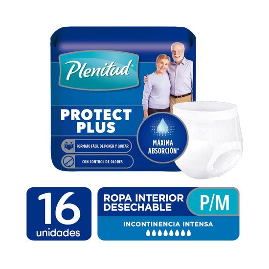 Plenitud Ropa Interior Protect Plus Talle PM 16 unidades