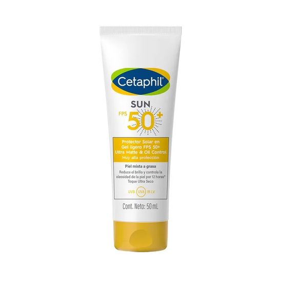 Protector Solar Facial Cetaphil Sun Oil Control FPS50+ 50 ml Sin Color