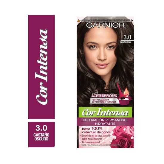 Garnier Cor Intensa tintura para el cabello tono 3.0 Castaño Oscuro