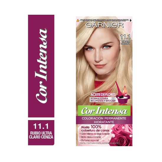 Garnier Cor Intensa tintura para el cabello tono 11.1 Rubio Ultra Claro Ceniza