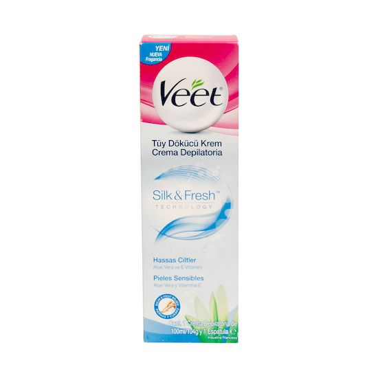 Veet crema depilatoria espatula 100 ml piel sensible